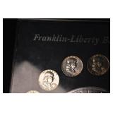 Franklin-Liberty Bell Collection Coin Set - 16 Benjamin Franklin Half Dollars 90%