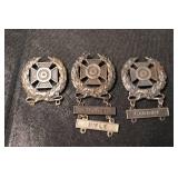 World Sterling Marksmanship Pins - Bayonet, Rifle & Carbine (3-Pin Set)