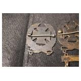 World Sterling Marksmanship Pins - Bayonet, Rifle & Carbine (3-Pin Set)