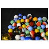 Glass Marbles - Assorted Colorful Mix for Crafts & Games