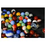 Glass Marbles - Assorted Colorful Mix for Crafts & Games