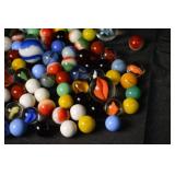 Glass Marbles - Assorted Colorful Mix for Crafts & Games