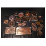 AVDP Copper Rounds & Bars - Mixed Designs, 5 oz & 10 oz Collectible Copper