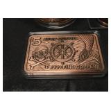 AVDP Copper Rounds & Bars - Mixed Designs, 5 oz & 10 oz Collectible Copper