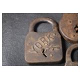 Vintage Padlocks - Vintage Quality 6-Lever, York & Code Assorted Locks
