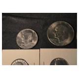 US 1976 Bicentennial Coin Lot - Kennedy Half Dollars, Dimes & Quarters
