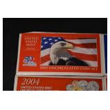 United States Mint Uncirculated Coin Sets Lot - 10 Boxes (1987-2004)