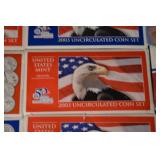 United States Mint Uncirculated Coin Sets Lot - 10 Boxes (1987-2004)