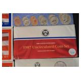 United States Mint Uncirculated Coin Sets Lot - 10 Boxes (1987-2004)