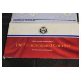 Lot Of 10 United States Mint Coin Sets Lot - Uncirculated & Proof, 1970s-1990s (D & P Mint Marks)