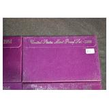 United States Mint Proof Sets - Lot of 10 Purple Boxes (1984-1993)