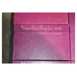 United States Mint Proof Sets - Lot of 10 Purple Boxes (1984-1993)