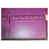 United States Mint Proof Sets - Lot of 10 Purple Boxes (1980s-1992)