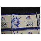 United States Mint Proof Sets - Mixed Years 1999, 2002-2006 Including 50 State Quarters