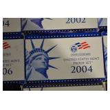 United States Mint Proof Sets - Mixed Years 1999, 2002-2006 Including 50 State Quarters