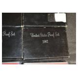United States Proof Set 1981 & 1982 - Lot Of 6