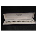 Sterling Silver Bead Bracelet - Made in Italy - 21.49 g