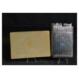 Evans U.S. Patent Ribbed Silver Lighter with Original Box