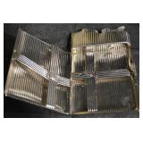 Evans U.S. Patent Ribbed Silver Lighter with Original Box