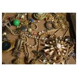 Vintage Costume Jewelry Lot - Bracelets, Cameos, Pearls & Watches