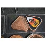 Natural Wonders 5 Coin - Amazon Rainforest Round - Parrot Triangle Coins - World Coin Lot