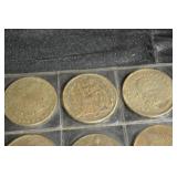 Replica Coins - 11 Coins in Clear Plastic Binder Pages