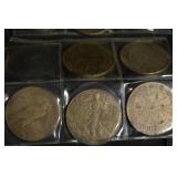 Replica Coins - 11 Coins in Clear Plastic Binder Pages