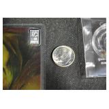 US Coin & Medal Lot - 1943 Steel Cent COA, Niagara Falls 5oz Copper Colorized, Space Meteorite Coin, Jackpot Token