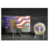 Donald Trump USA Commemorative Coin & Card Set in Box
