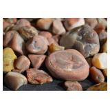 Assorted Tumbled Jasper & Agate Stones - Pink Brown Beige Pebbles for Craft & Jewelry