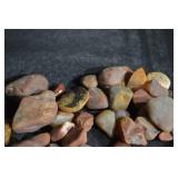 Assorted Tumbled Jasper & Agate Stones - Pink Brown Beige Pebbles for Craft & Jewelry