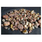 Assorted Tumbled Jasper & Agate Stones - Pink Brown Beige Pebbles for Craft & Jewelry