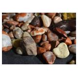 Agate & Jasper Tumbled Stones - Assorted Red, Orange & Cream Colors