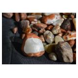 Agate & Jasper Tumbled Stones - Assorted Red, Orange & Cream Colors