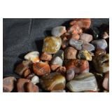Agate & Jasper Tumbled Stones - Assorted Red, Orange & Cream Colors