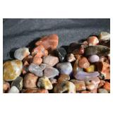 Agate & Jasper Tumbled Stones - Assorted Red, Orange & Cream Colors