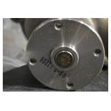 Engine Water Pump Housing - Cast Metal, Four-Bolt Flange, Inlet/Outlet Tube