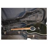 WolfPak Acoustic Guitar in Black with Hard-shell Case