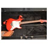 G&L Strat-Style Electric Guitar - Red, HSS, Rosewood Fingerboard, Case