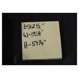 Oak 5-Section Glass-Front Display Cabinet - 32.5W x 13.5D x 57.25H