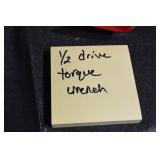 Pittsburgh Pro 1/2 in Drive Torque Wrench - Includes Case