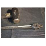 Crescent Breaker Bar 1/2 in Drive - 18 in Long & Red/Gray Grip Hammer