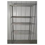 Wire Shelving Unit - 4-Tier Chrome, 36in L x 18in W x 72in H