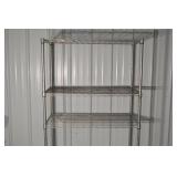 Wire Shelving Unit - 4-Tier Chrome, 36in L x 18in W x 72in H