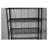 Wire Shelving Unit - 36in L x 18in W x 72in H - Black, 5-Tier