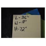 Wire Shelving Unit - 36in L x 18in W x 72in H - Black, 5-Tier