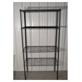 Wire Shelving Rack - 4-Tier Black Steel, 36 x 18 x 72 in, Garage Storage