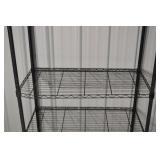 Wire Shelving Rack - 4-Tier Black Steel, 36 x 18 x 72 in, Garage Storage