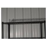 Wire Shelving Rack - 4-Tier Black Steel, 36 x 18 x 72 in, Garage Storage
