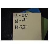 Wire Shelving Unit - 4-Tier Black Steel 36 in L x 18 in W x 72 in H